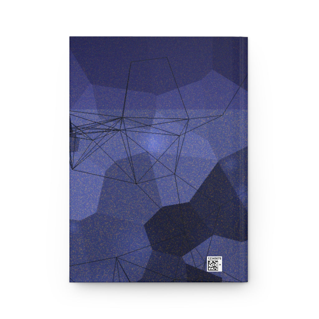 DRIFT — Abstract Midnight Hardcover Journal | Dark Abstract Art Notebook for Creatives