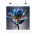 REFRACT abstract art poster by Scattercrate — iridescent alien-aesthetic matte wall print