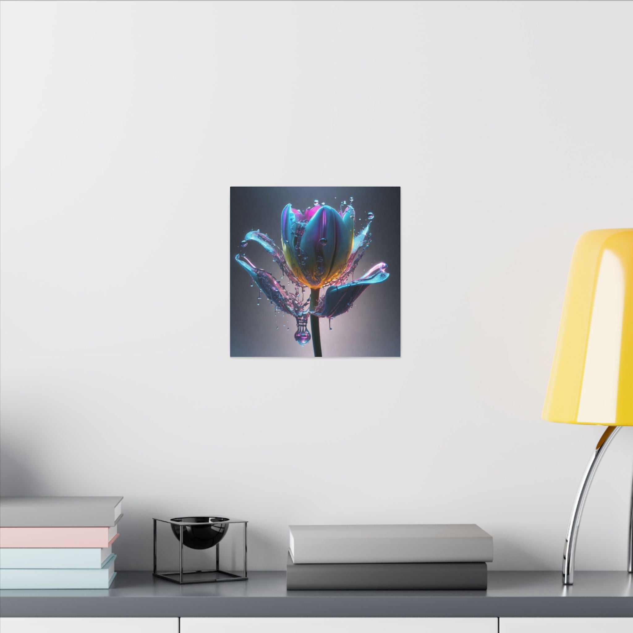 REFRACT — Square Canvas Art Print by Scattercrate