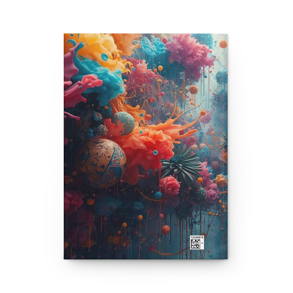 Bloomsurge hardcover journal by Scattercrate — abstract color splash notebook