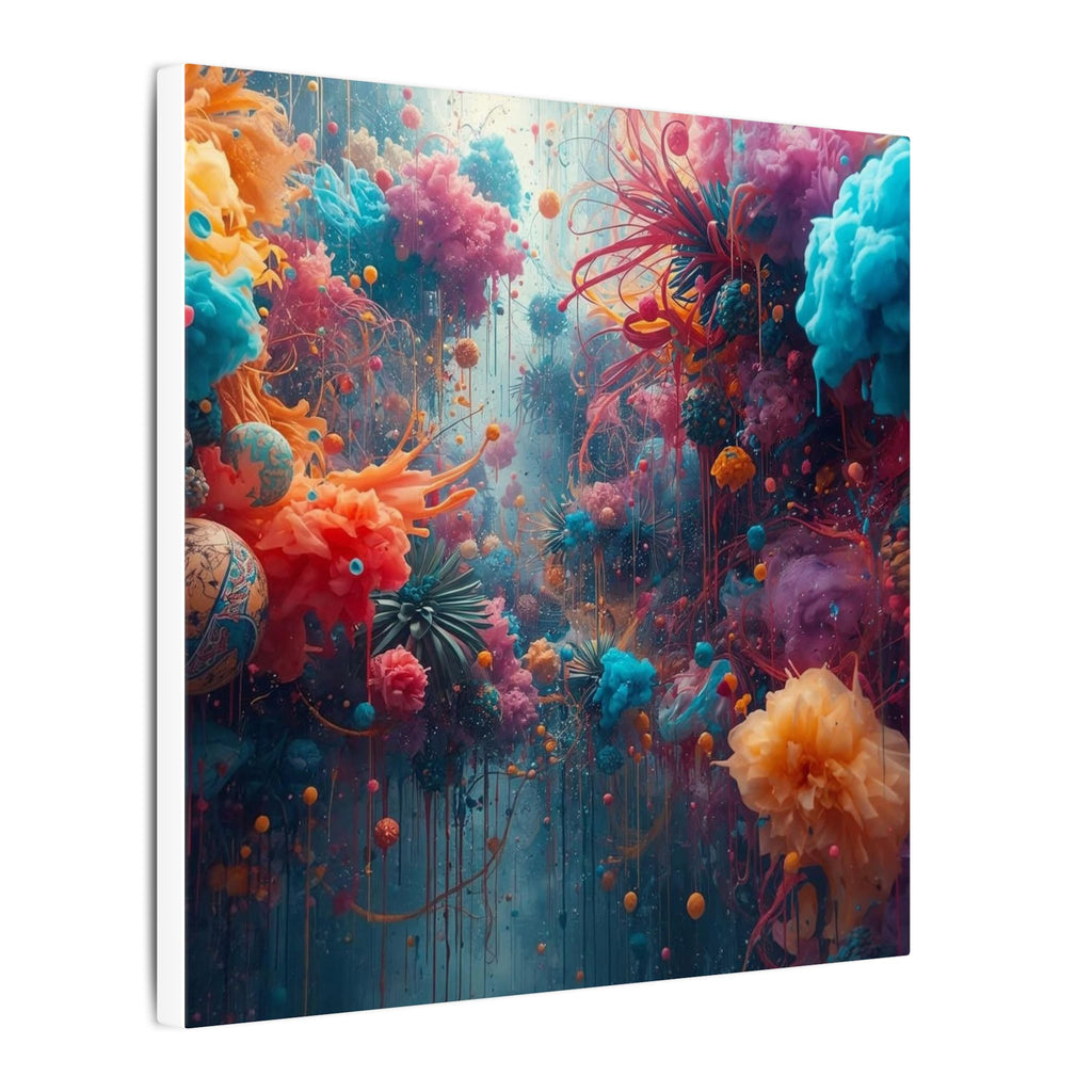 Bloomsurge Canvas Print — Abstract Color Splash Wall Art