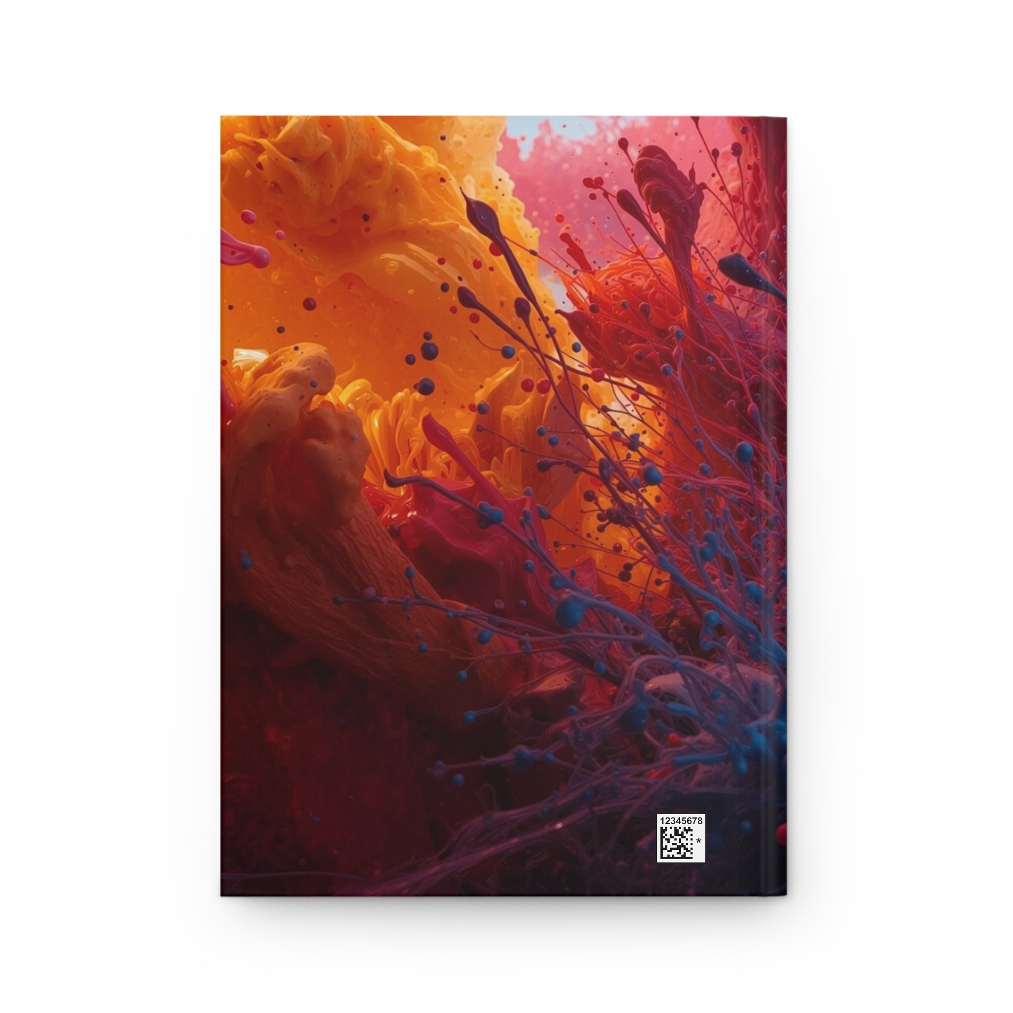 Tempestsplash Hardcover Journal — Violet Storm Splash Notebook