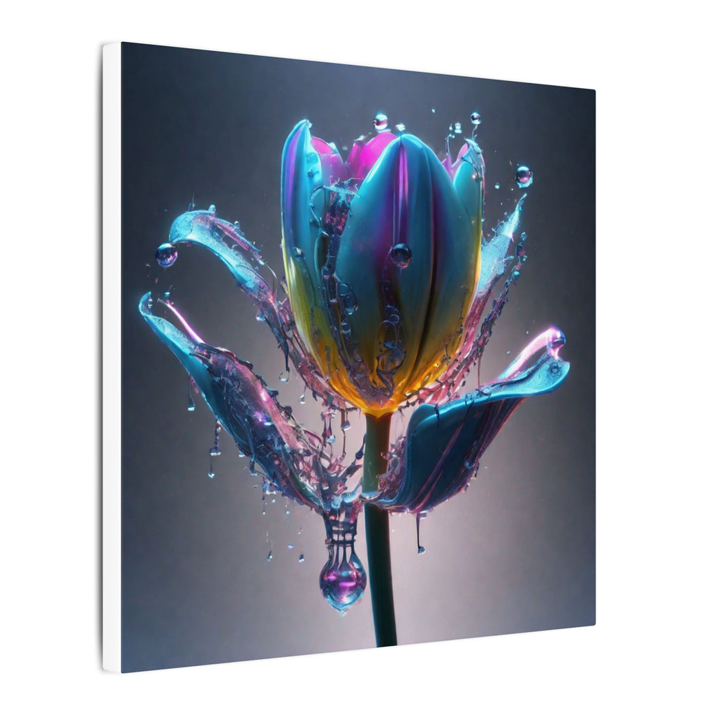 REFRACT — Square Canvas Art Print by Scattercrate