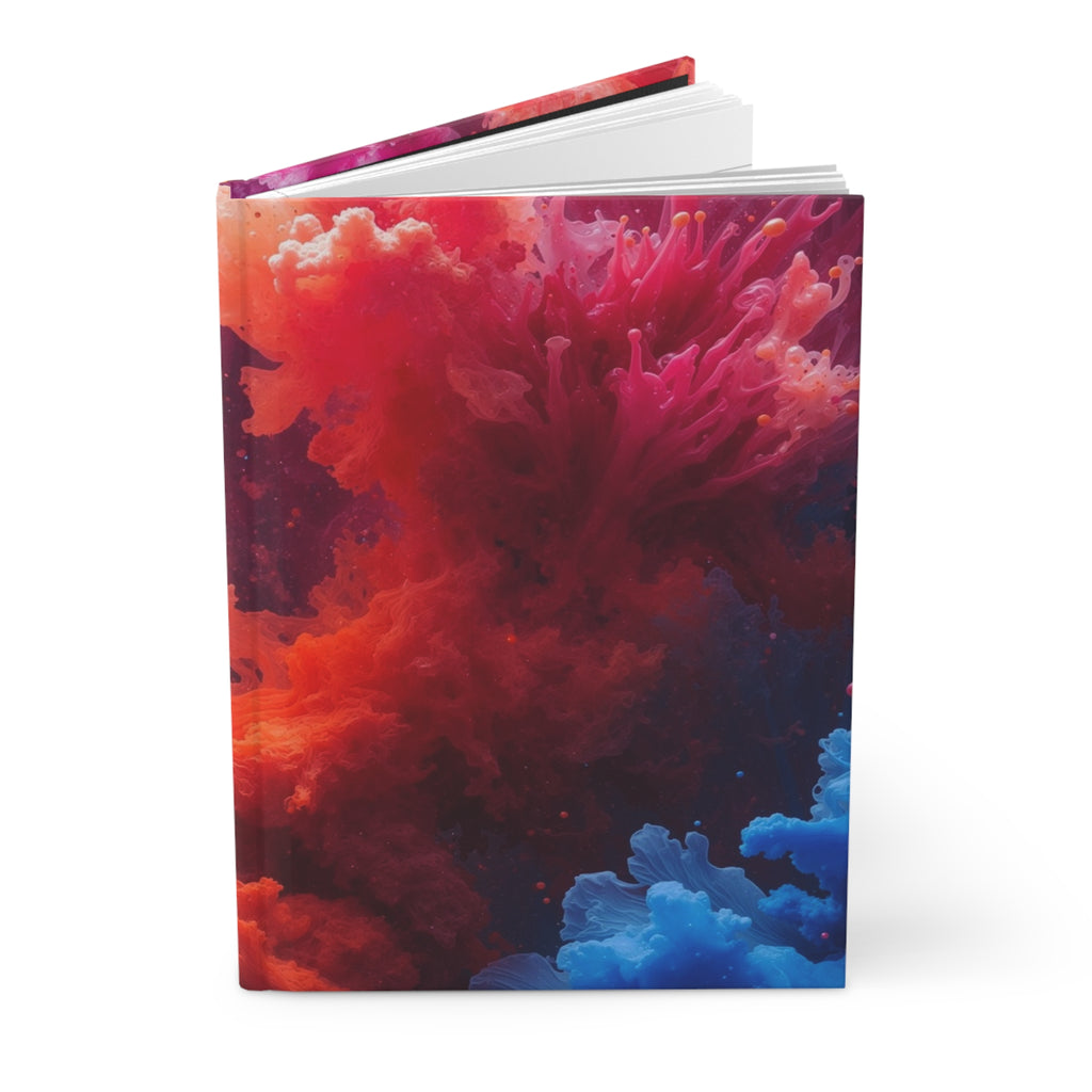 Rosehaze Hardcover Journal — Magenta Cloudburst Notebook