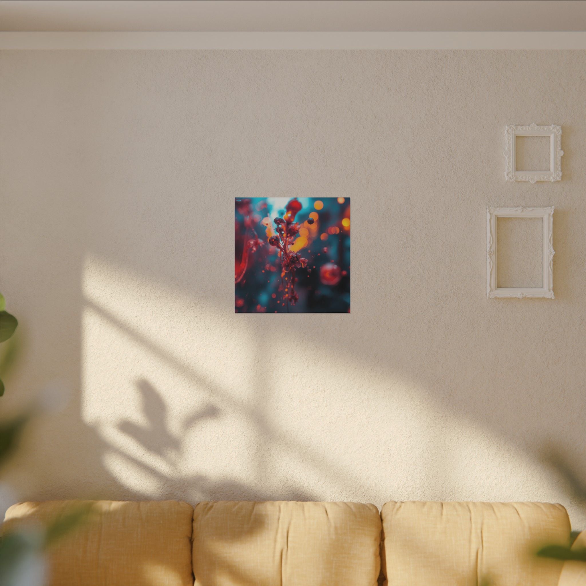 Crimsonsprig Canvas Print — Crimson Ink Sprig Wall Art