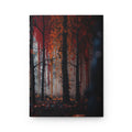 FROSTEMBER frost and ember hardcover art journal by Scattercrate — icy-and-fire forest notebook