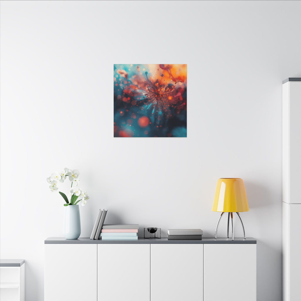 Sparkburst Canvas Print — Ember Starburst Wall Art