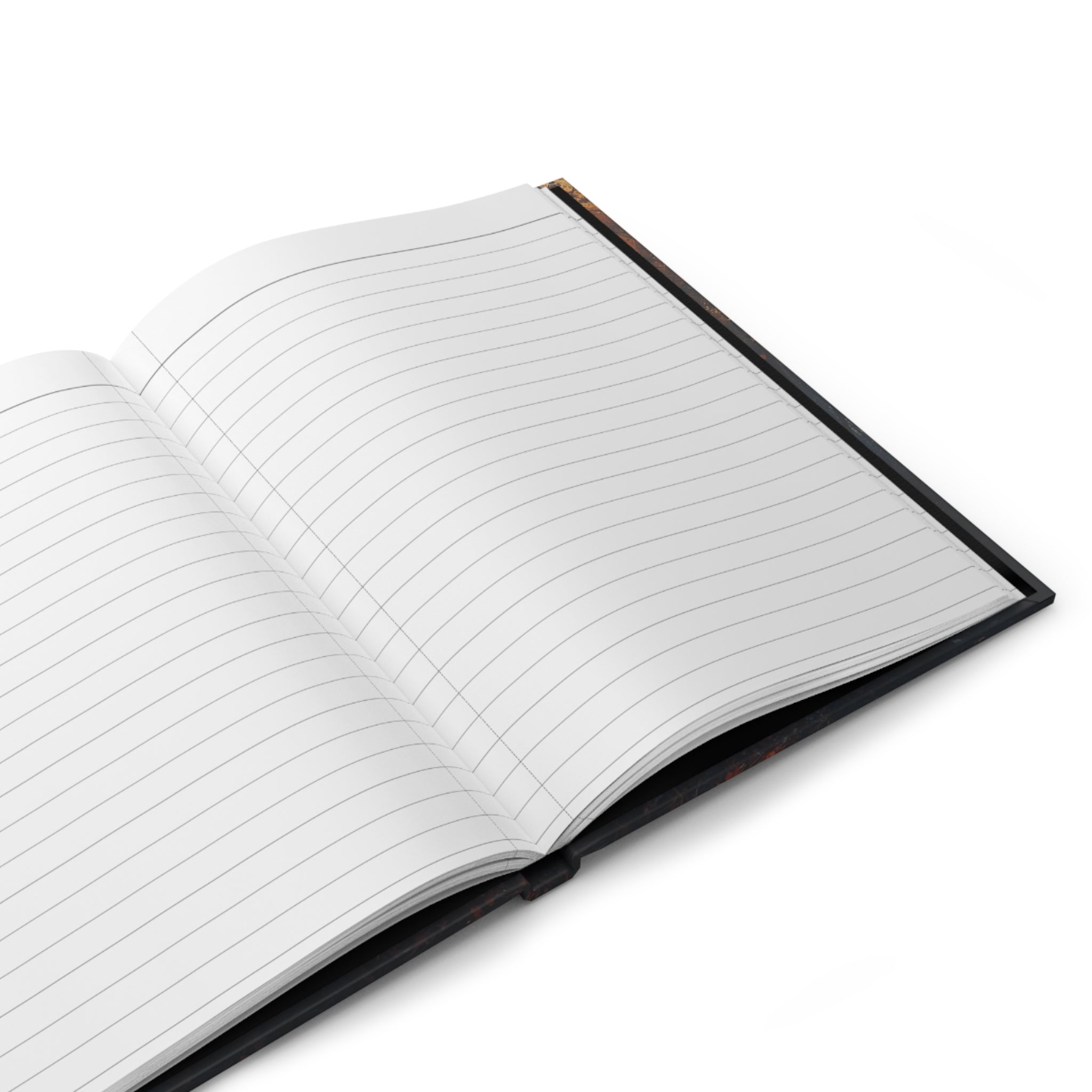 GOLDFALL golden dusk hardcover art journal by Scattercrate — golden moody forest notebook