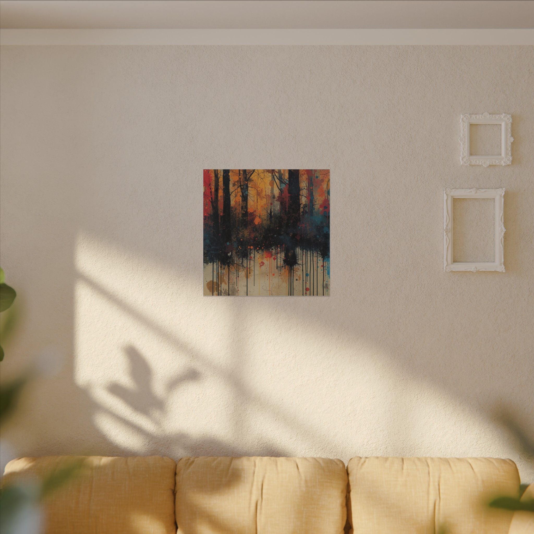 WILDSTAIN — Splatter Forest Canvas Wall Art