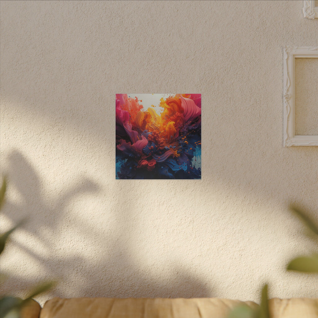 Petalsurge canvas print by Scattercrate — magenta petal wall art, surging floral color