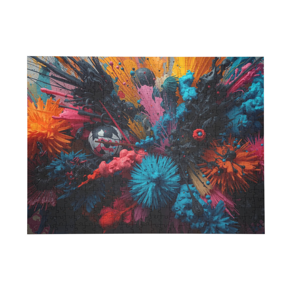 Radiantburst 500-Piece Jigsaw Puzzle — Radiant Color Burst Art