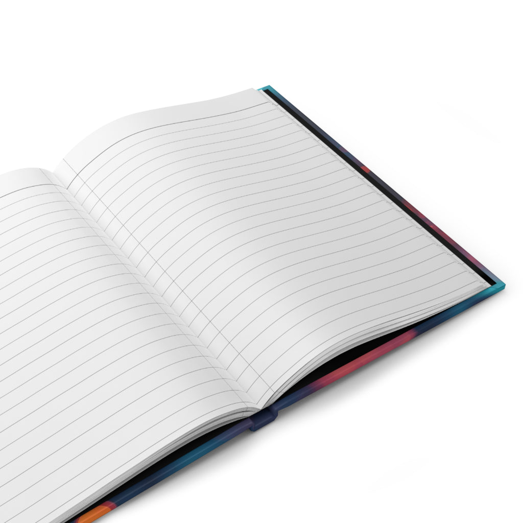 Driftspark Hardcover Journal — Amber Bokeh Notebook