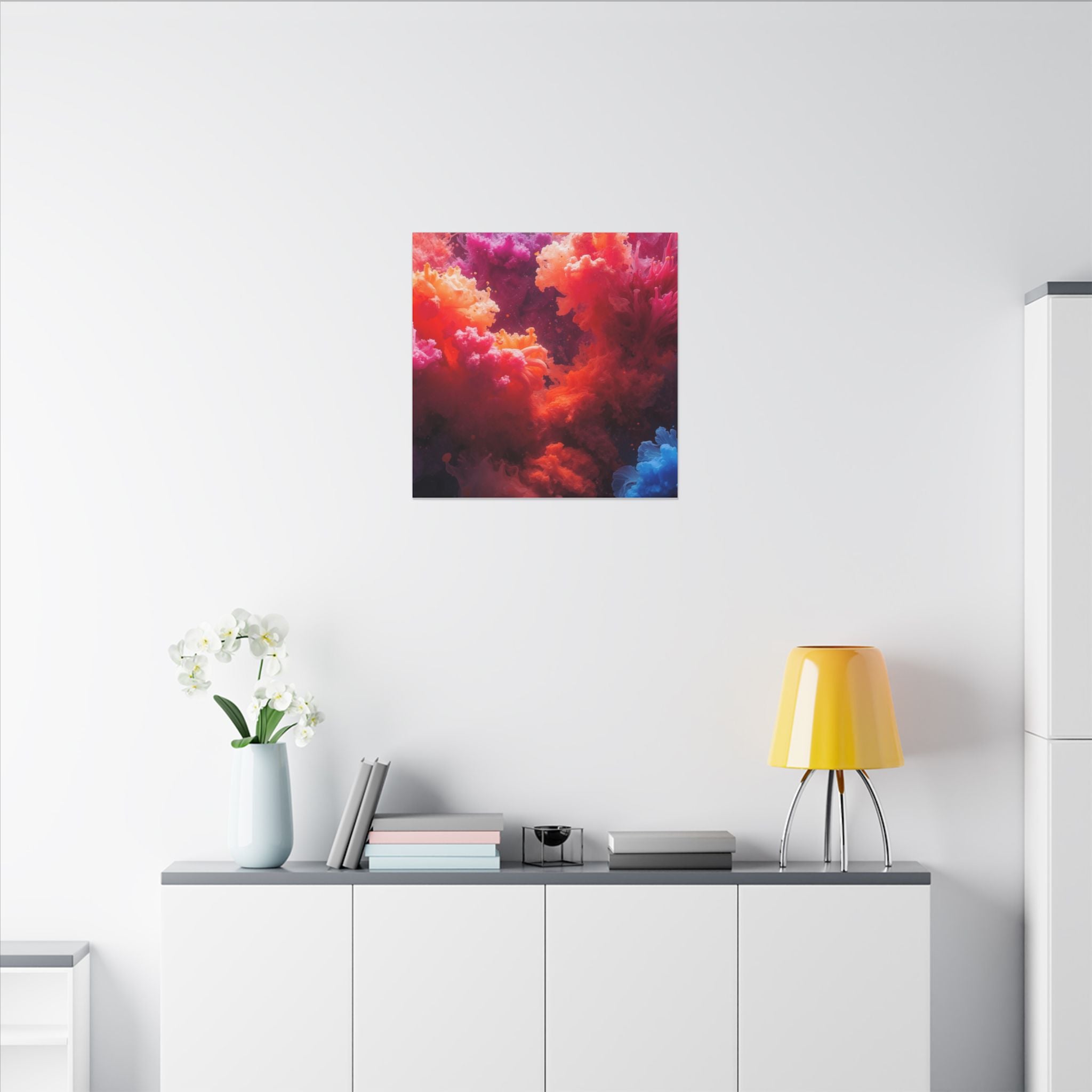 Rosehaze Canvas Print — Magenta Cloudburst Wall Art