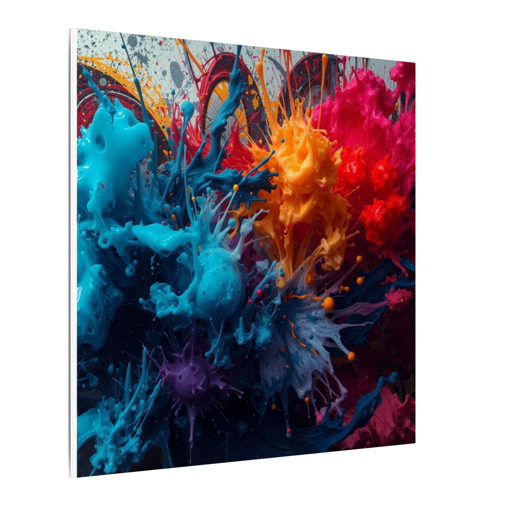 Crimsonspark canvas print by Scattercrate — ember graffiti wall art, crimson spark over dark ground