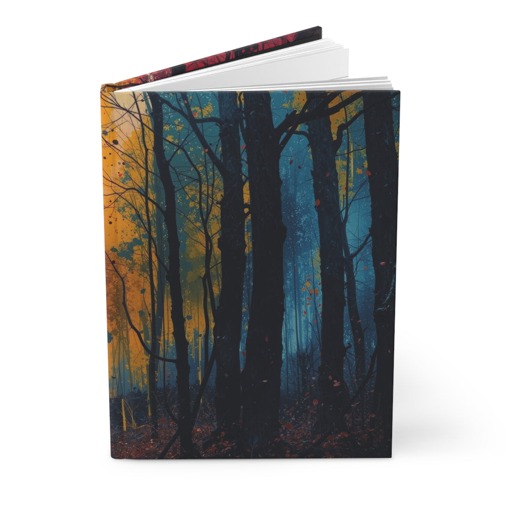 FAUVE abstract forest hardcover art journal by Scattercrate — vivid moody forest notebook