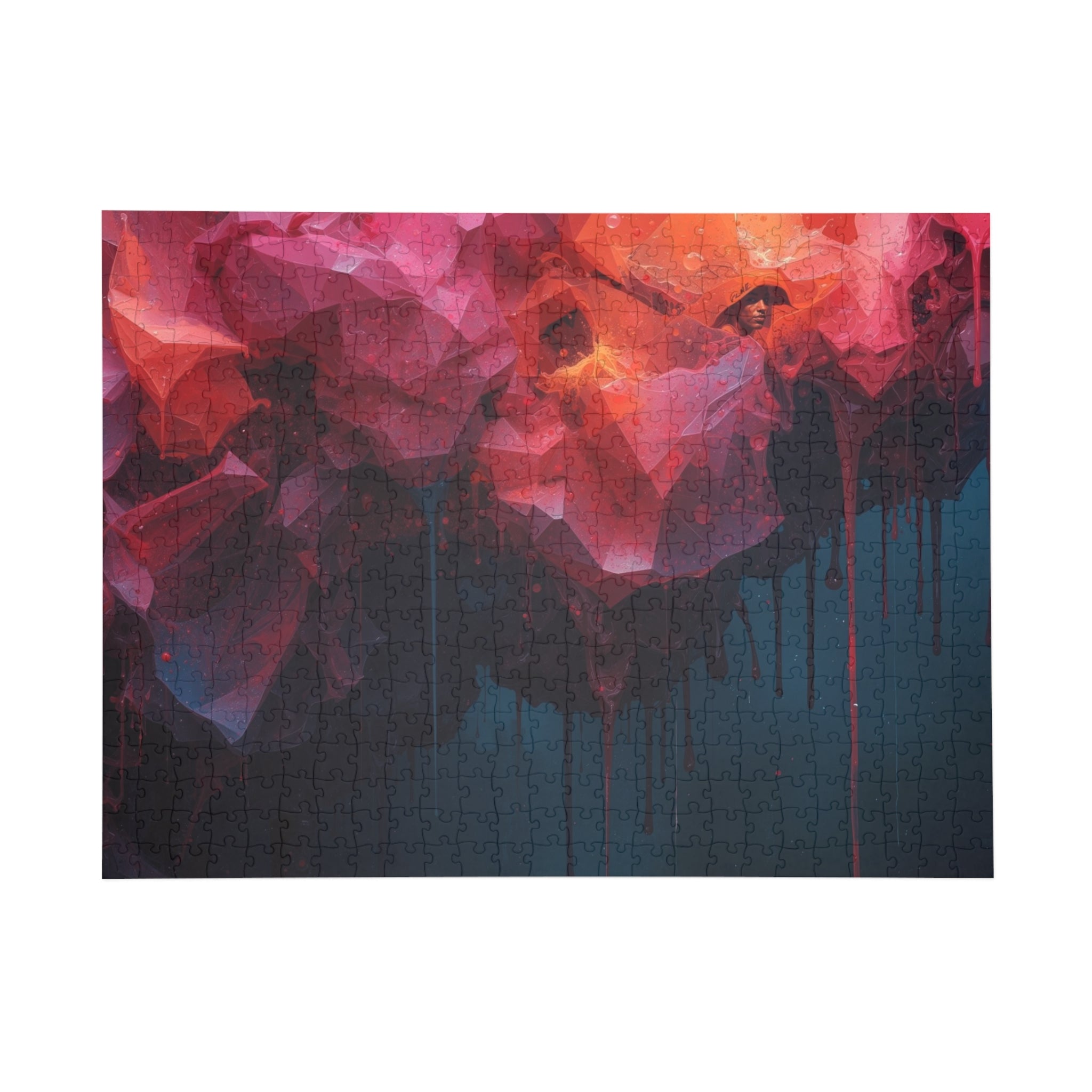 CRIMSONDRIP — 500-Piece Abstract Art Puzzle