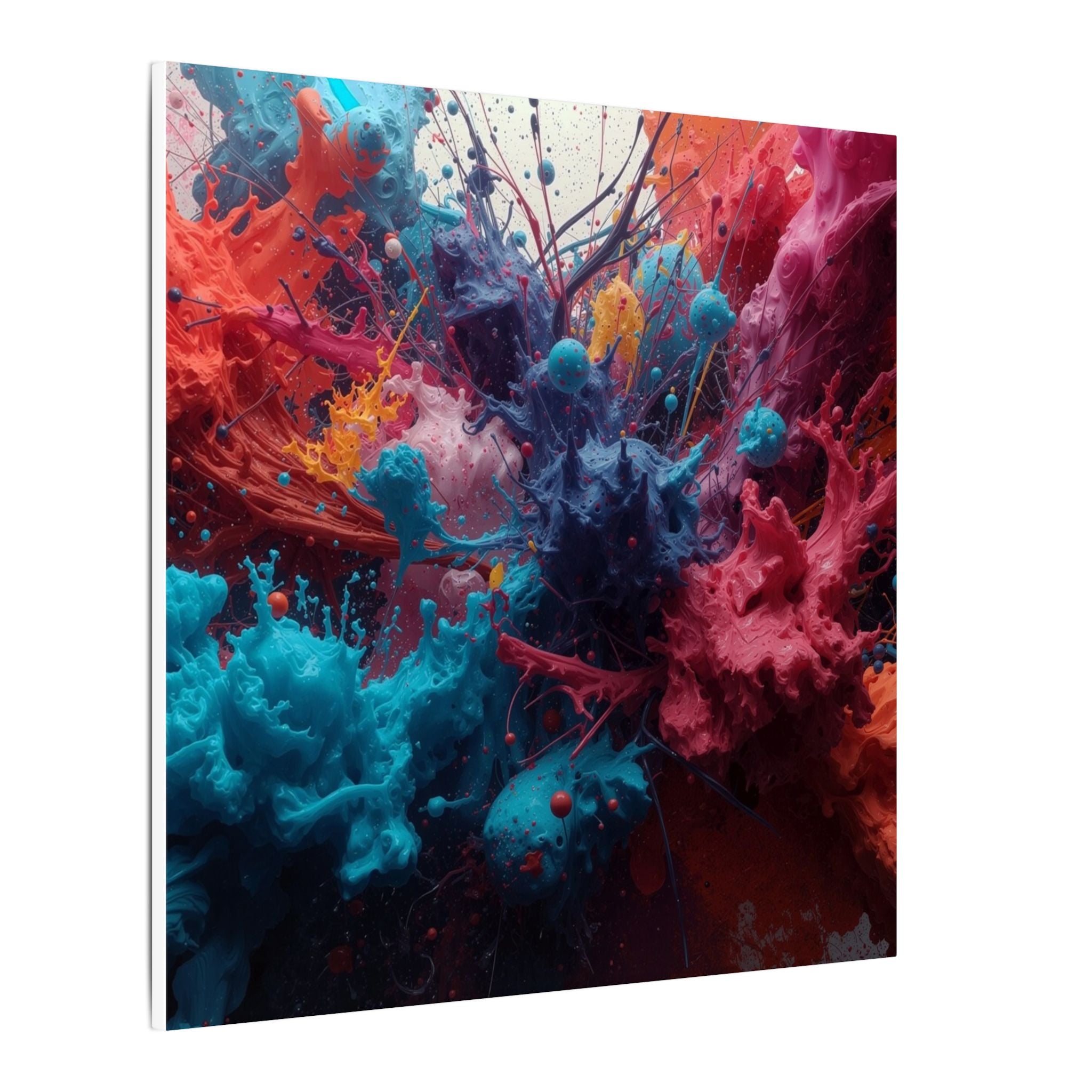 Saffronburst Canvas Print — Golden Ink Column Wall Art