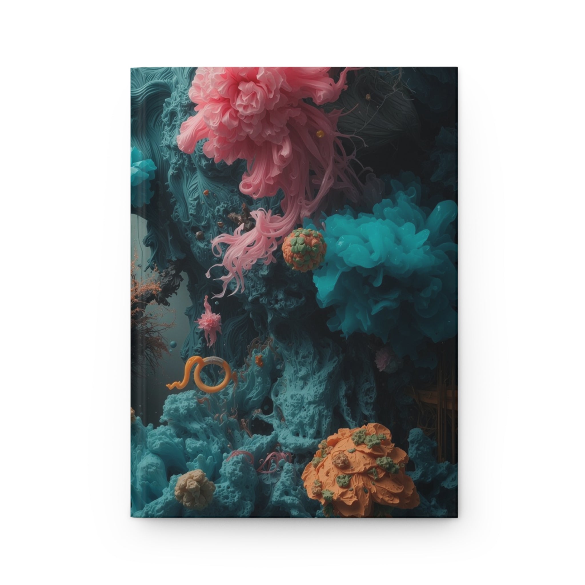 Tidebloom Hardcover Journal — Coral Reef Bloom Notebook