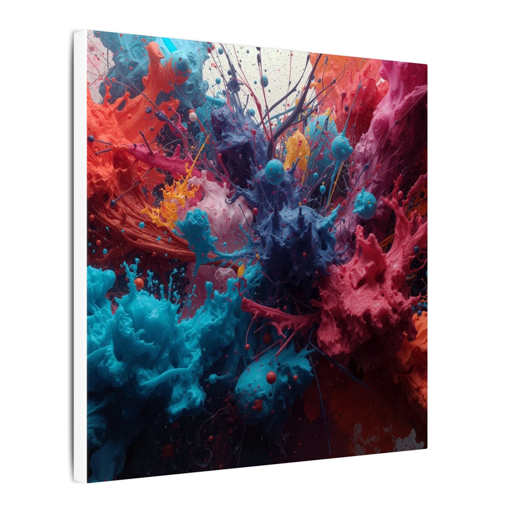 Saffronburst Canvas Print — Golden Ink Column Wall Art