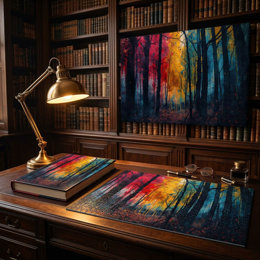 FAUVE — Abstract Forest Hardcover Journal