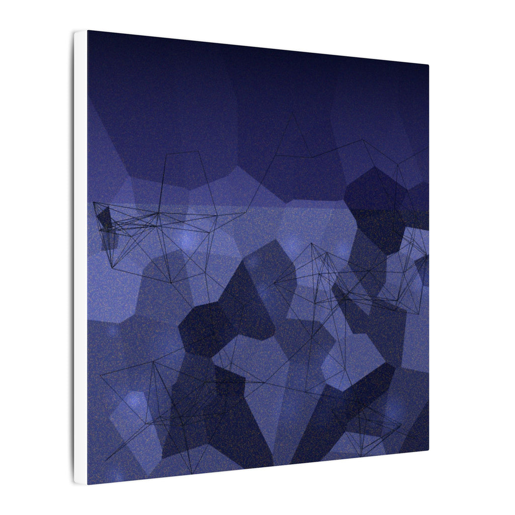 DRIFT — Fractured Time | Dark Abstract Wall Art | Framed Square Canvas Print