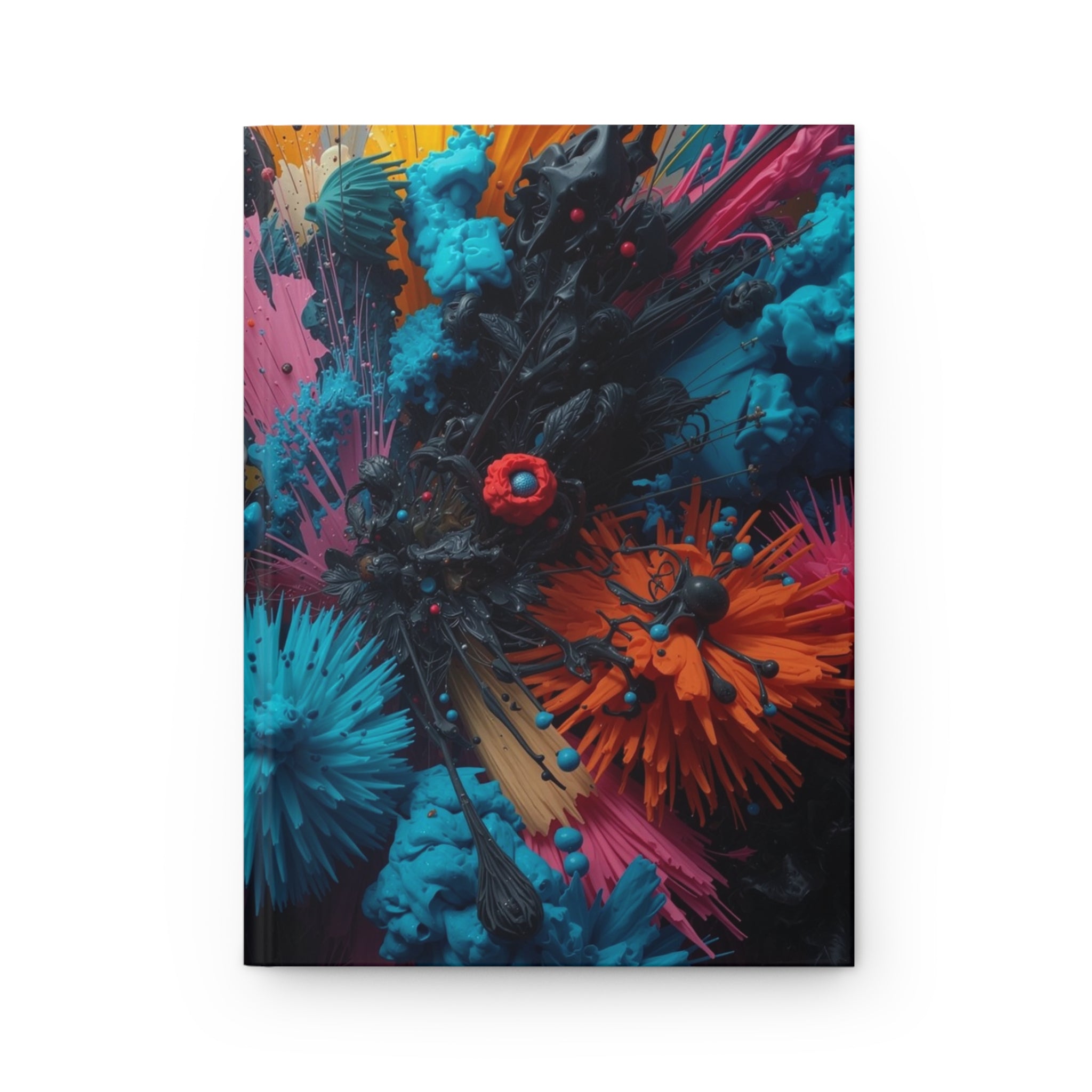 Radiantburst Hardcover Journal — Radiant Color Burst Notebook