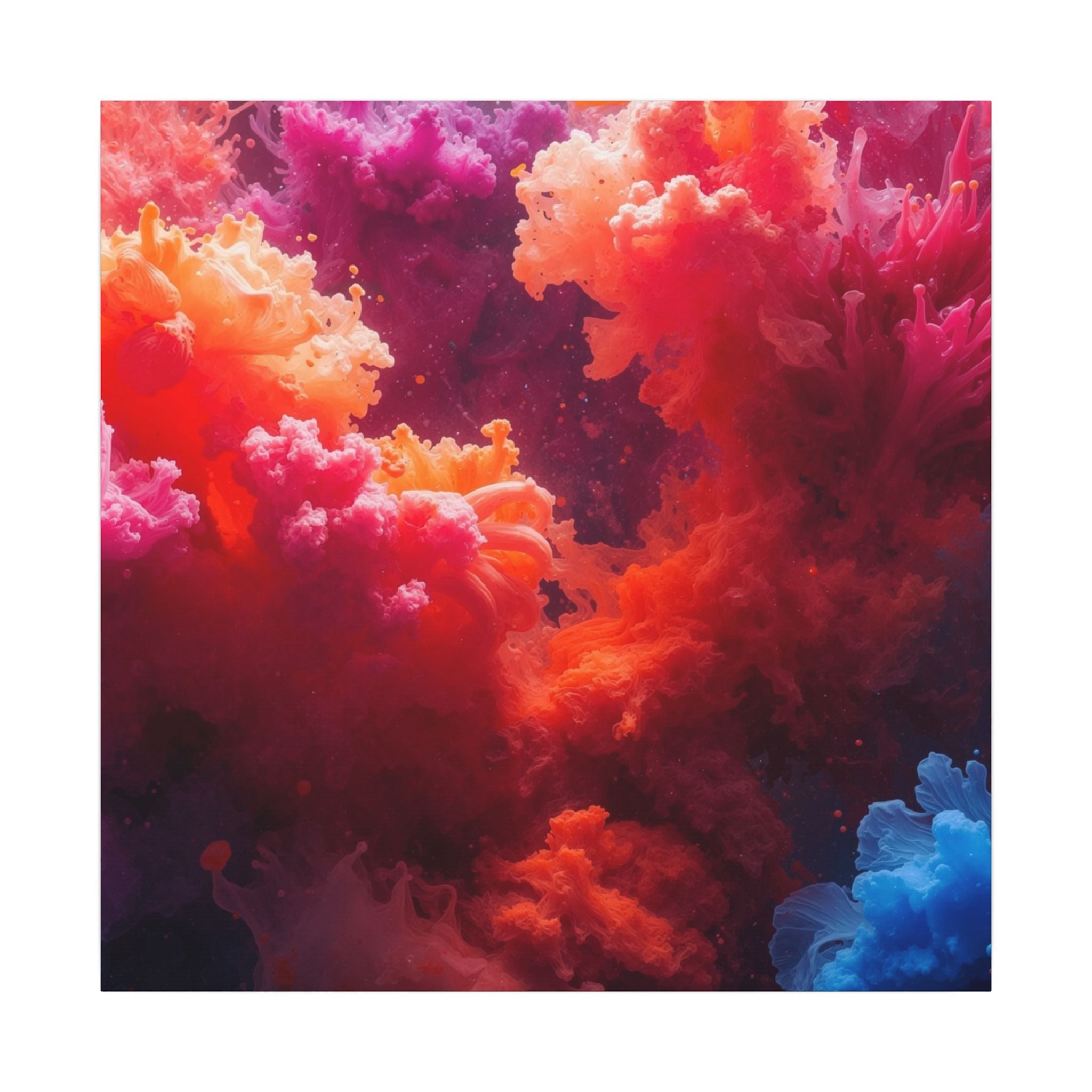 Rosehaze Canvas Print — Magenta Cloudburst Wall Art