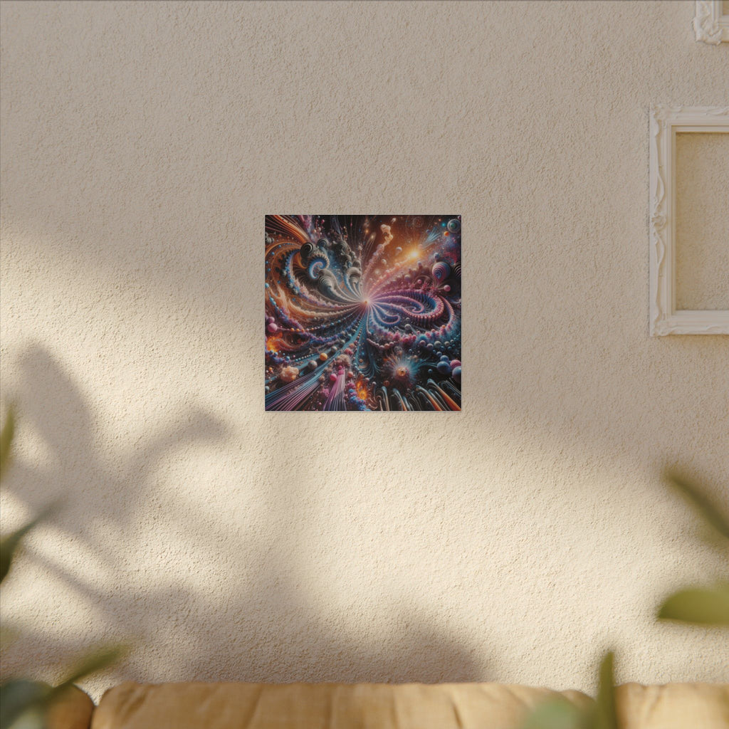 PULSAR — Radiant Fractal Burst Canvas Wall Art