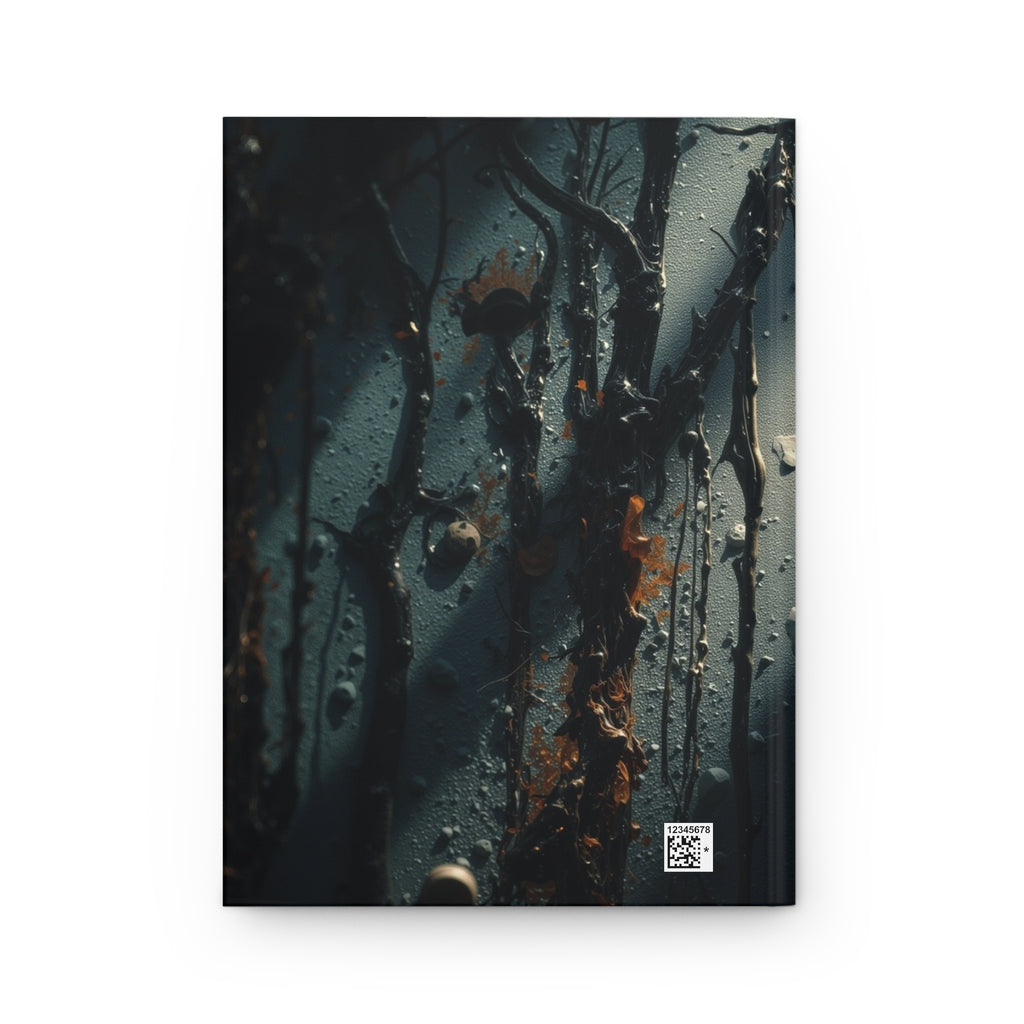 MOONVEIL moonlit nocturne hardcover art journal by Scattercrate — moonlit blue moody forest notebook