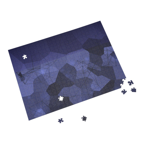 DRIFT — 500-Piece Abstract Midnight Puzzle | Dark Art Jigsaw for Adults