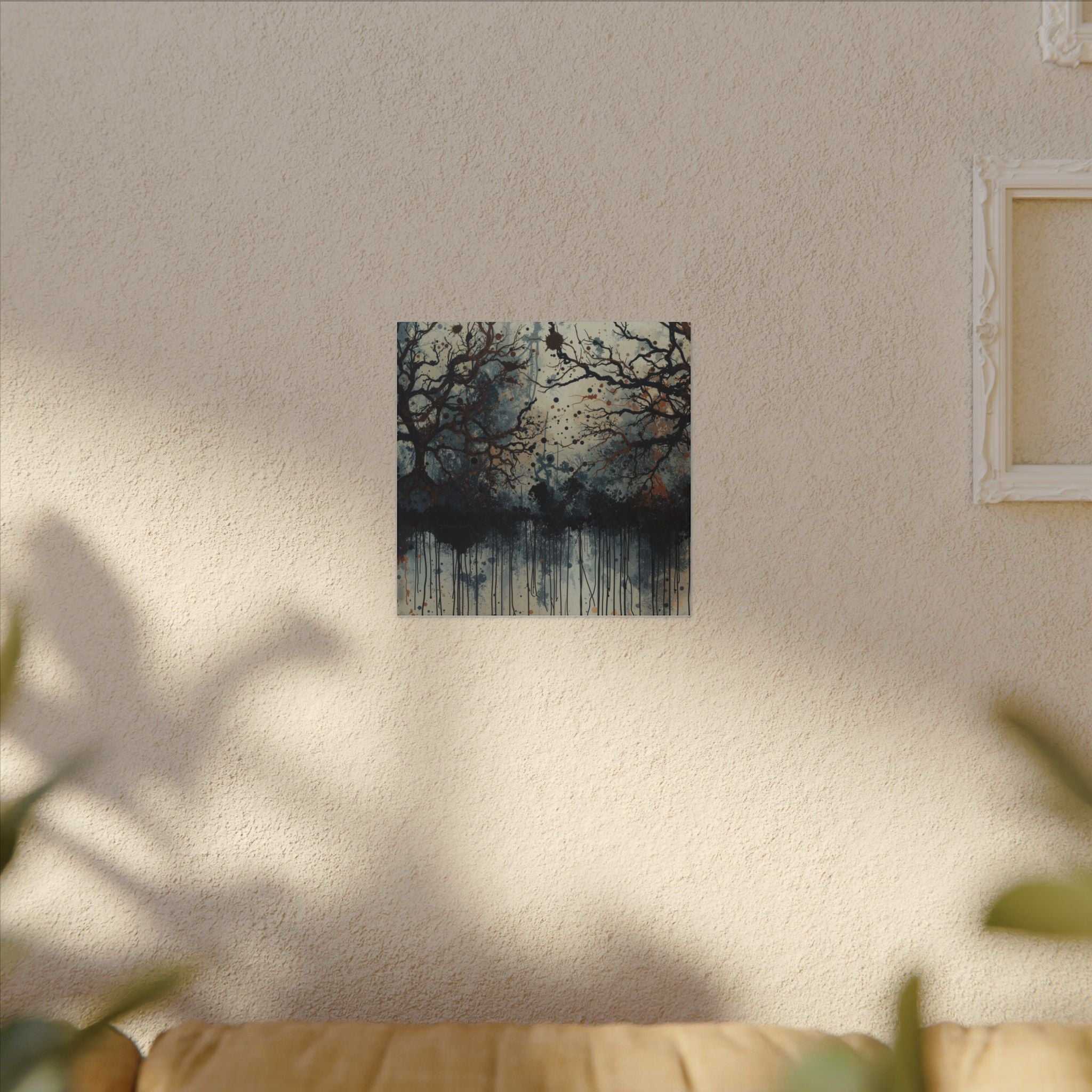 DUSKWOOD — Bare Tree Ink Forest Canvas Wall Art