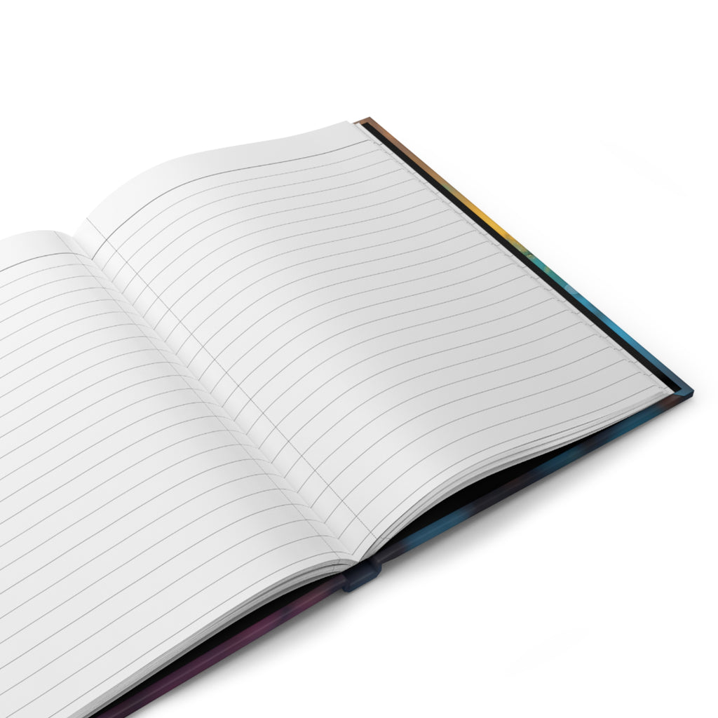 DEWBURST hardcover art journal by Scattercrate — vibrant powder splatter with dew-lit particles