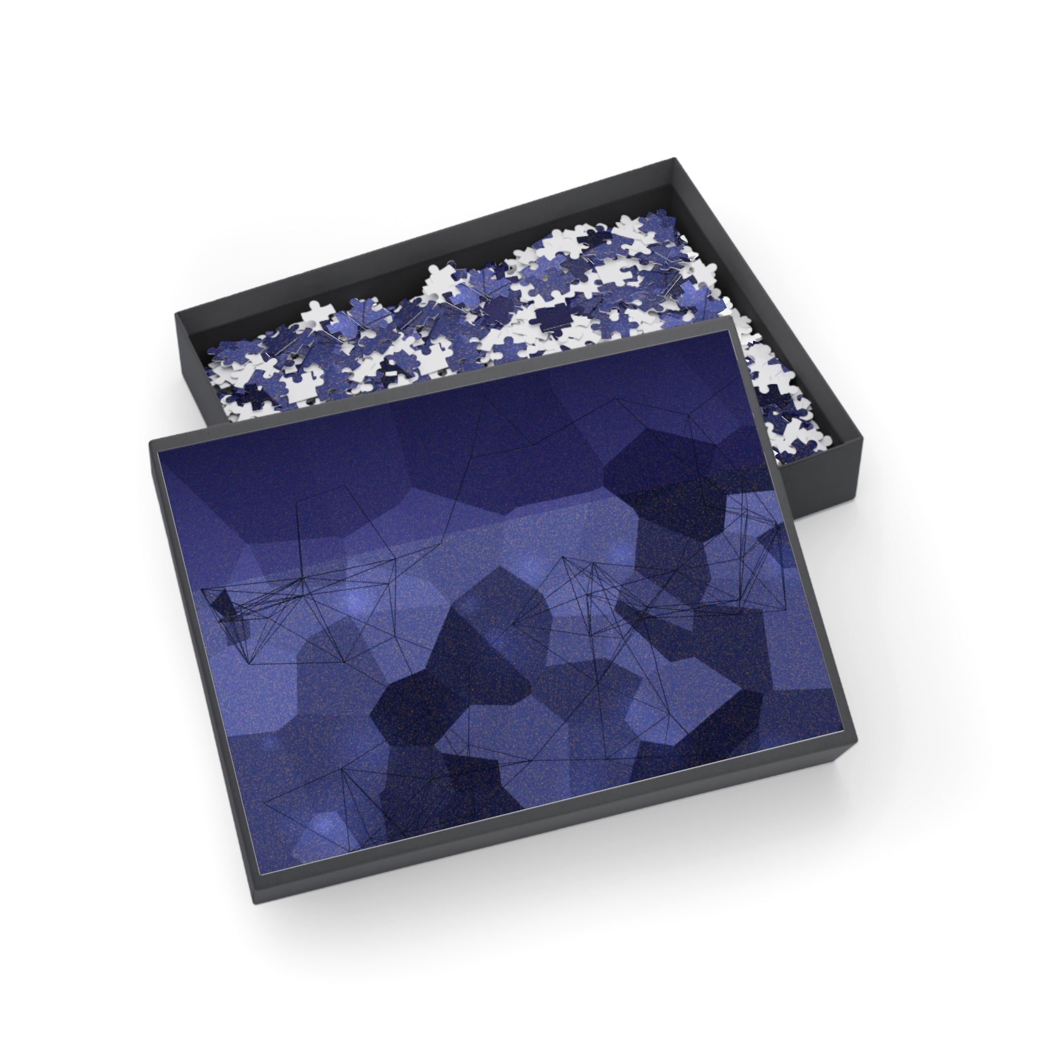 DRIFT — 500-Piece Abstract Midnight Puzzle | Dark Art Jigsaw for Adults