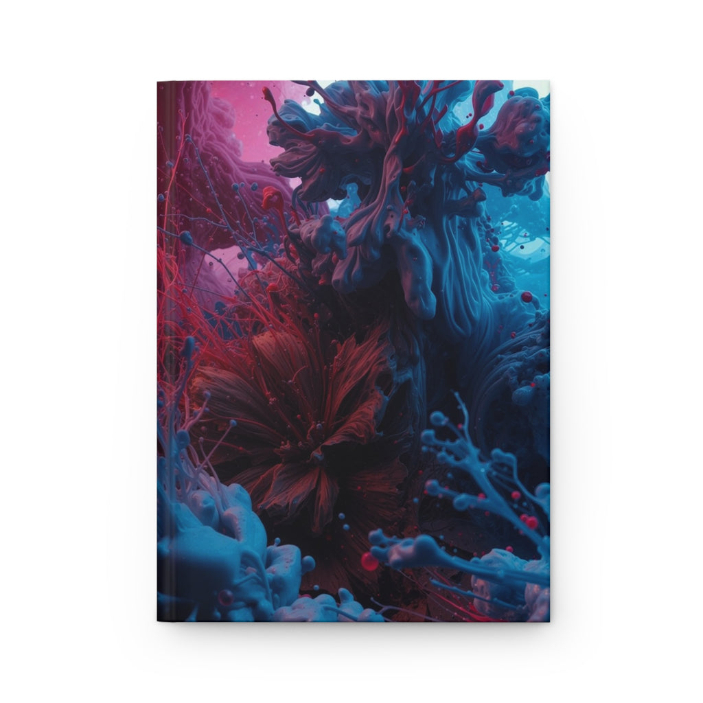 Tempestsplash Hardcover Journal — Violet Storm Splash Notebook