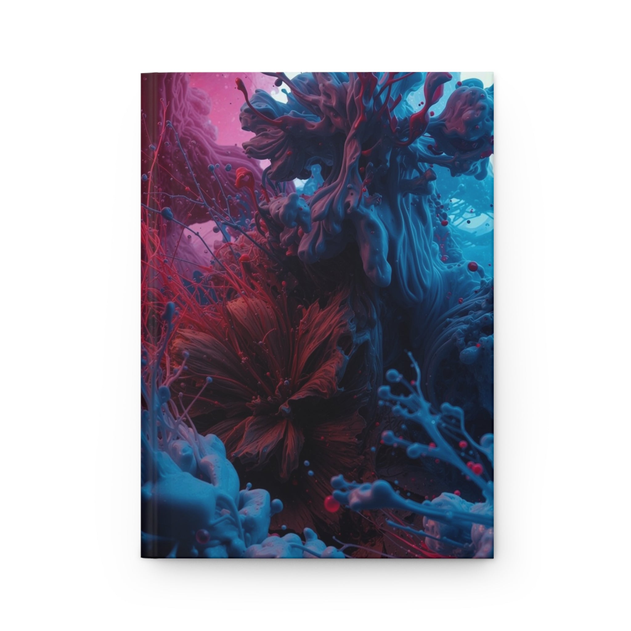 Tempestsplash Hardcover Journal — Violet Storm Splash Notebook