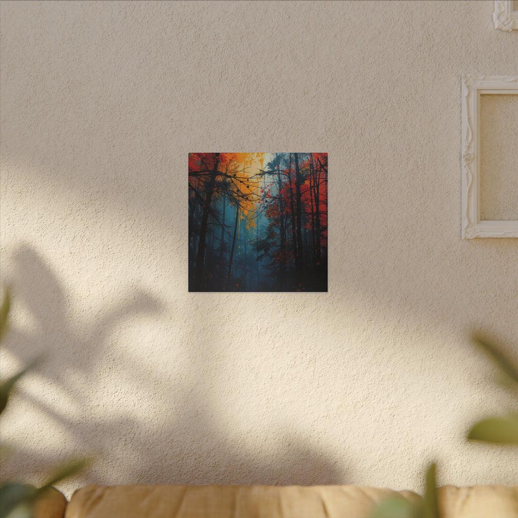 SCORCHGROVE — Fire Dusk Forest Canvas Wall Art