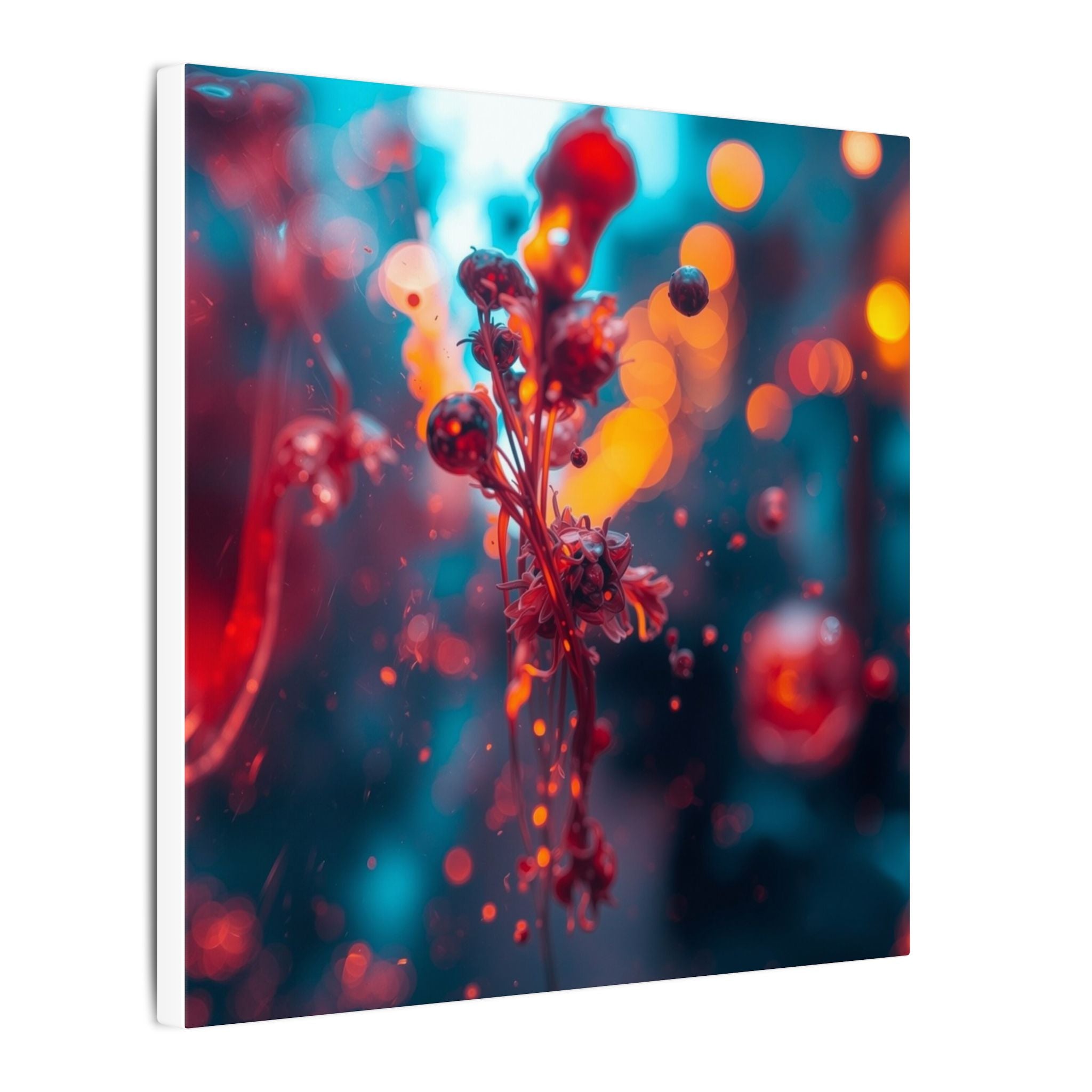 Crimsonsprig Canvas Print — Crimson Ink Sprig Wall Art