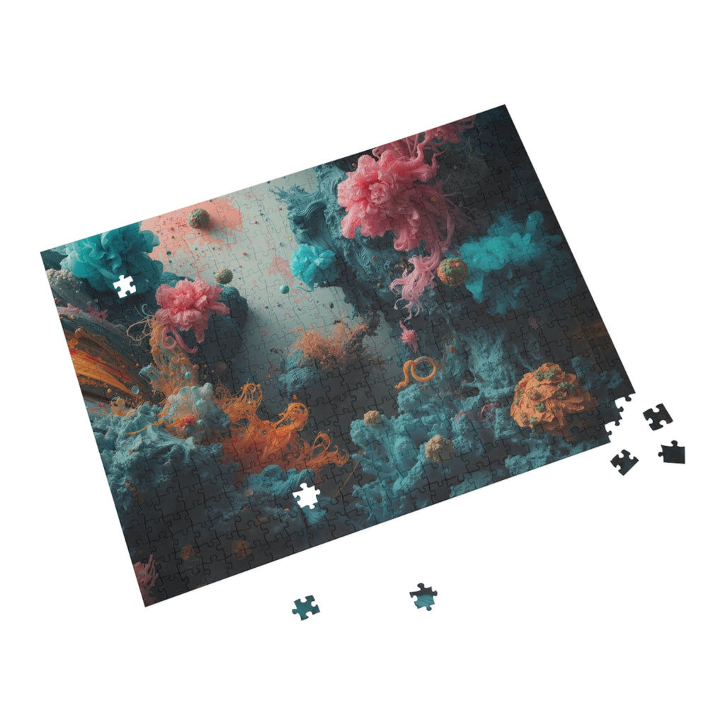 Tidebloom 500-Piece Jigsaw Puzzle — Coral Reef Bloom Art