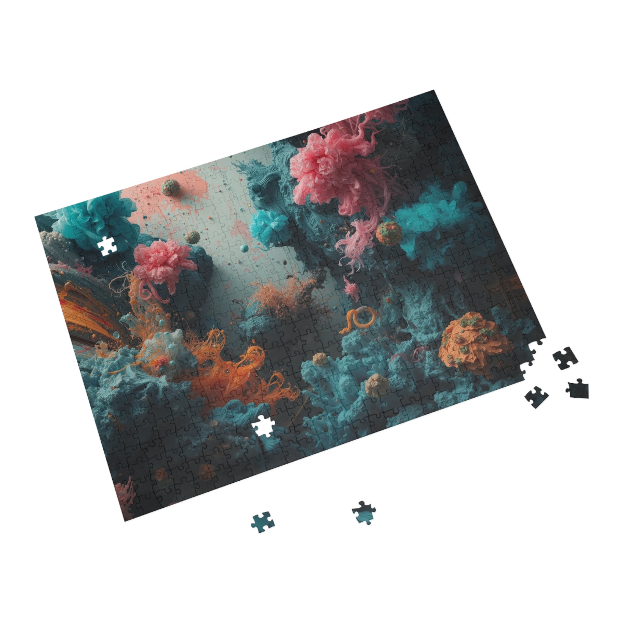 Tidebloom 500-Piece Jigsaw Puzzle — Coral Reef Bloom Art