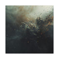 Cindershatter canvas print by Scattercrate — charcoal debris and ember explosion