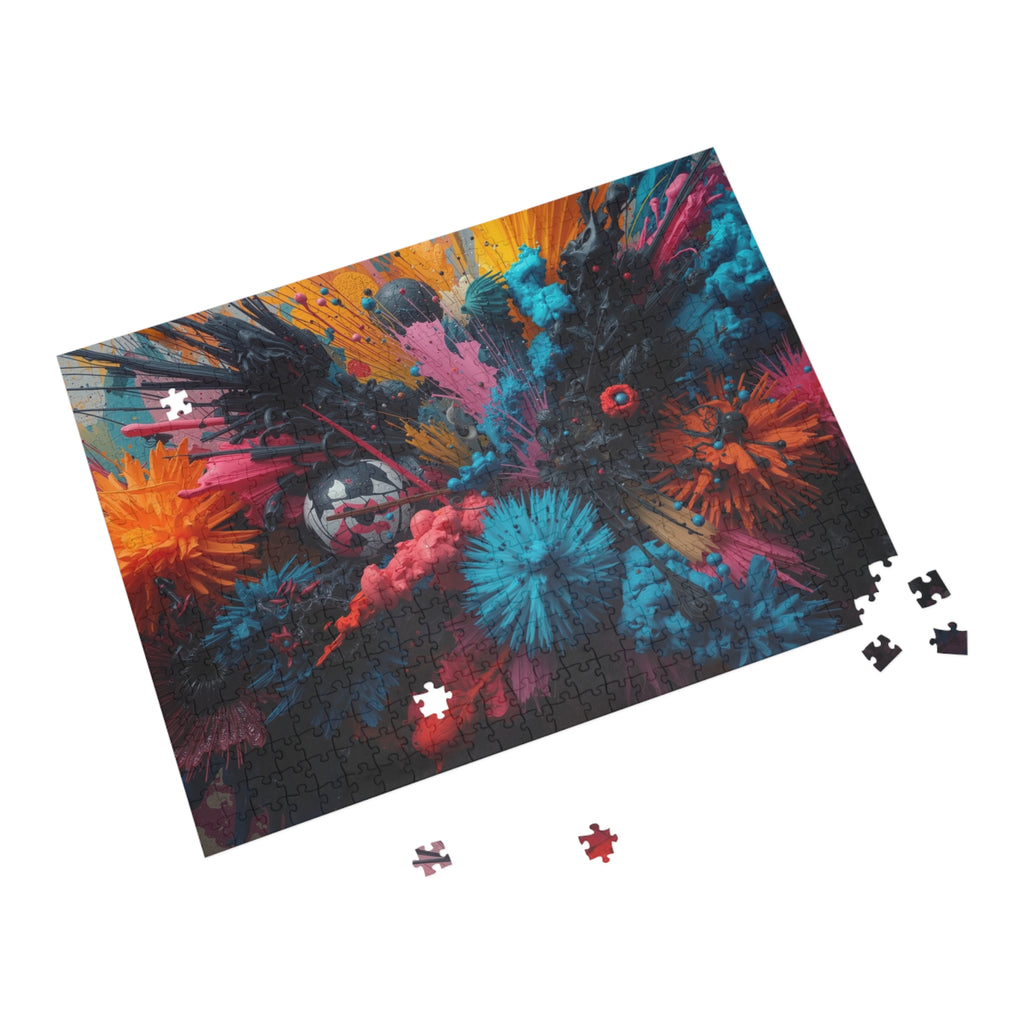 Radiantburst 500-Piece Jigsaw Puzzle — Radiant Color Burst Art