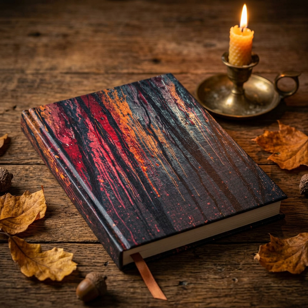 VESPER — Dark Drip Forest Hardcover Journal