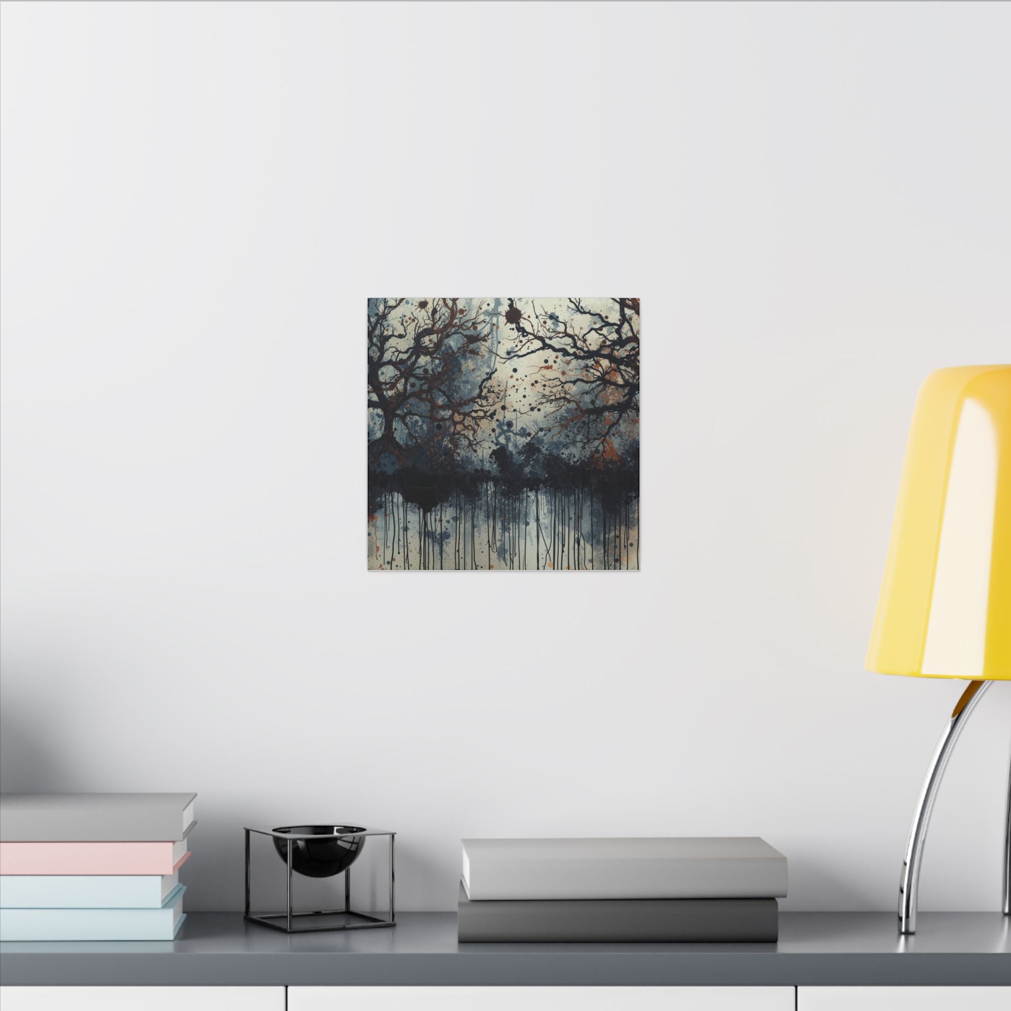 DUSKWOOD — Bare Tree Ink Forest Canvas Wall Art