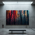 VESPER — Dark Drip Forest Canvas Wall Art