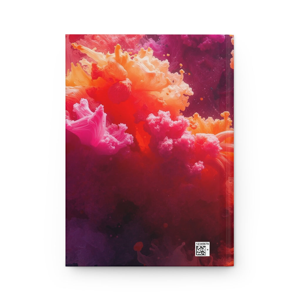 Rosehaze Hardcover Journal — Magenta Cloudburst Notebook