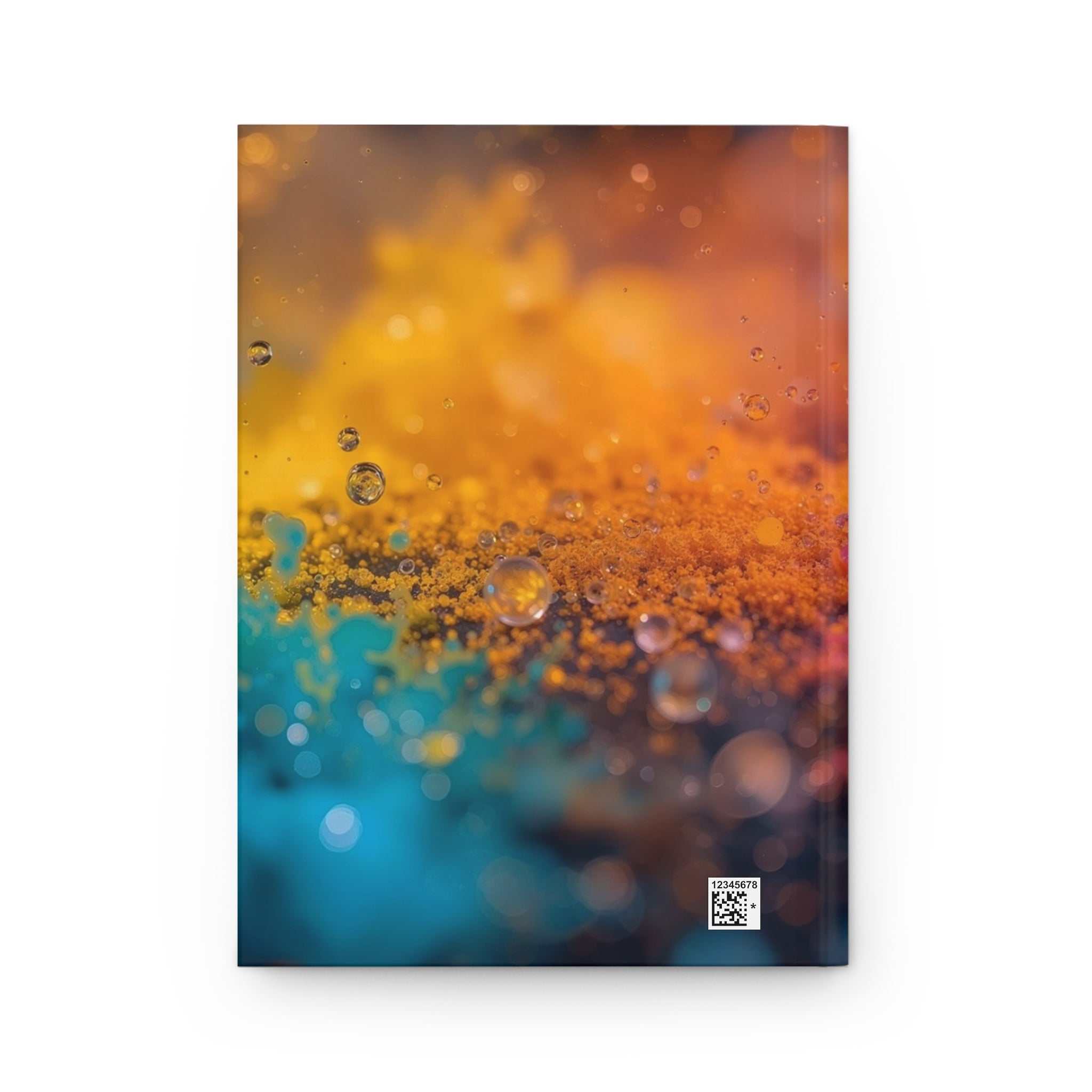 DEWBURST hardcover art journal by Scattercrate — vibrant powder splatter with dew-lit particles