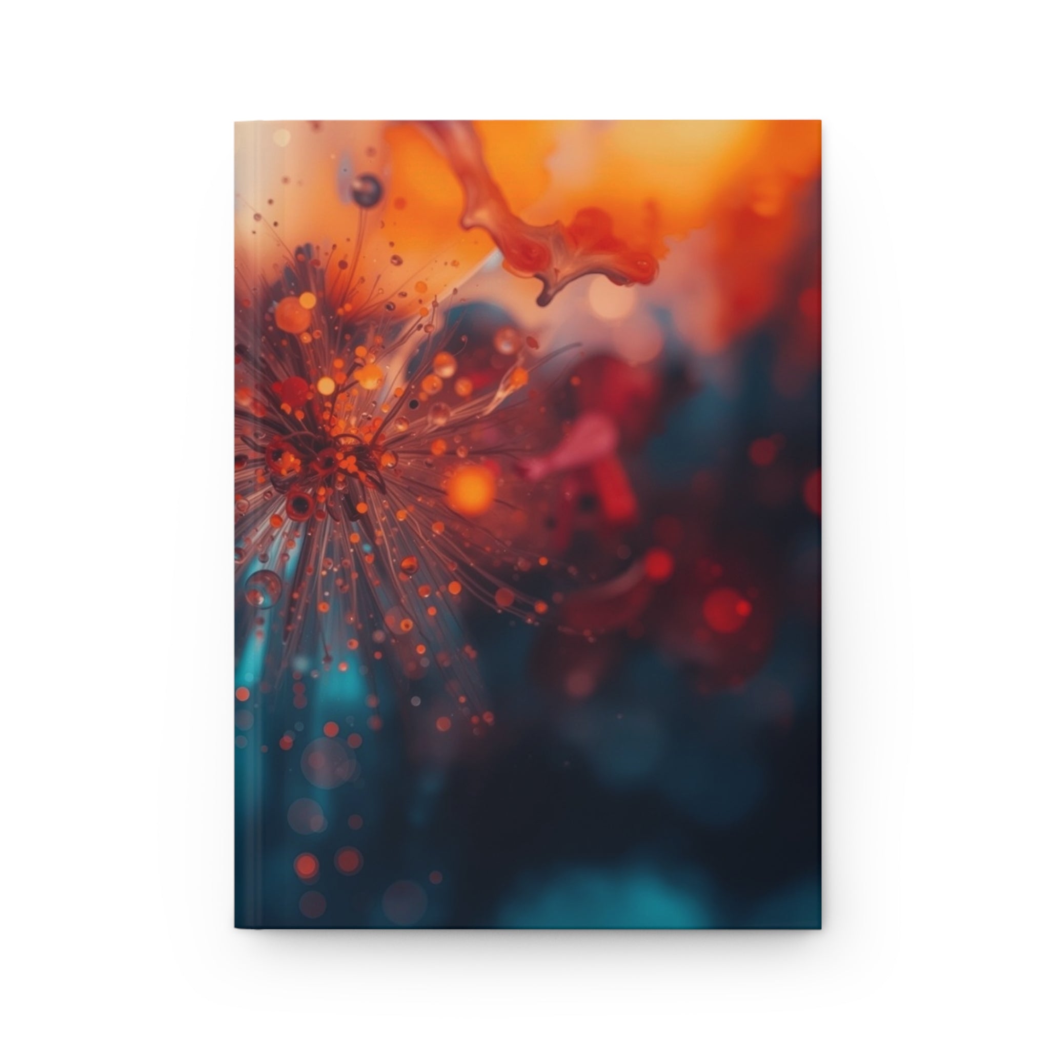 Sparkburst Hardcover Journal — Ember Starburst Notebook