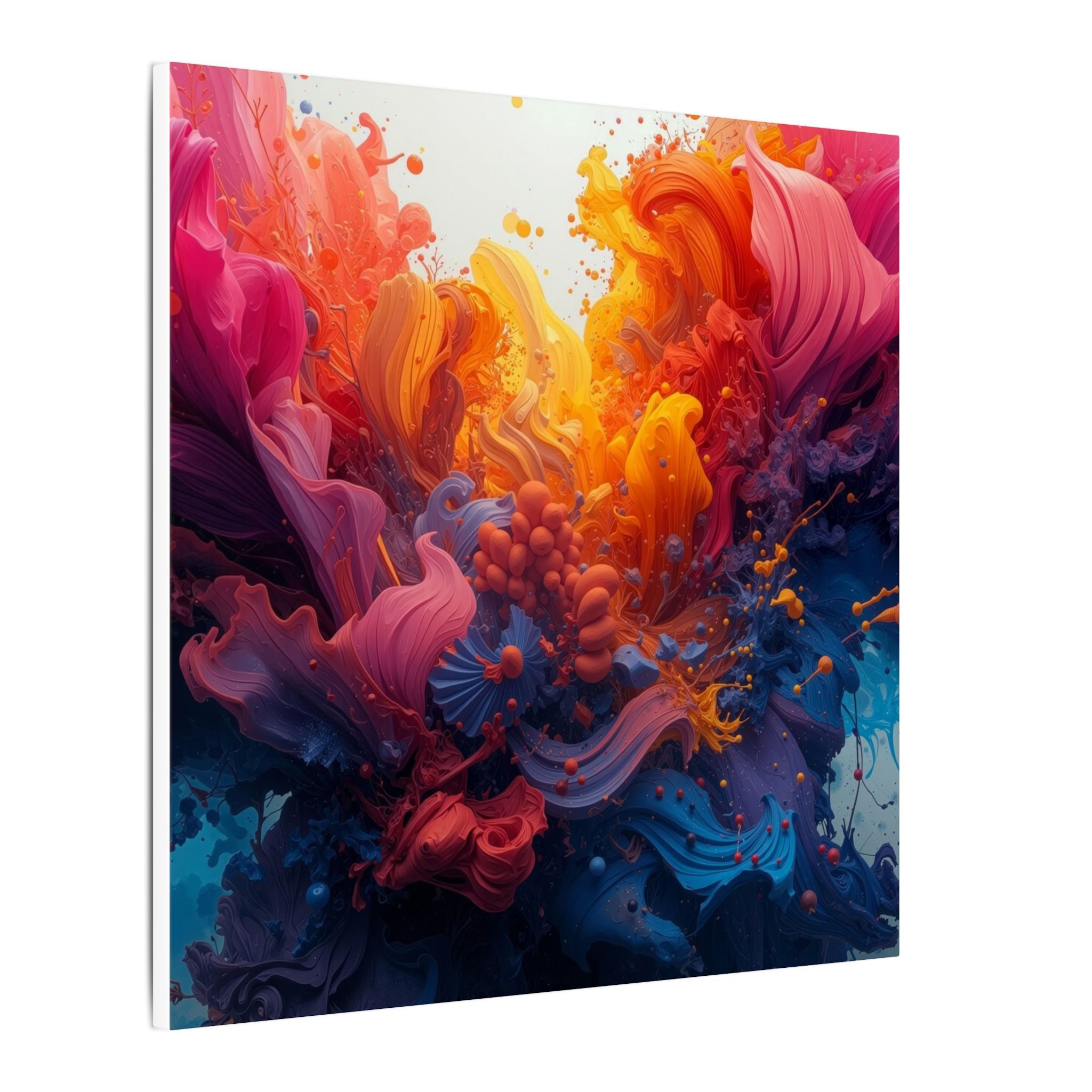 Petalsurge canvas print by Scattercrate — magenta petal wall art, surging floral color