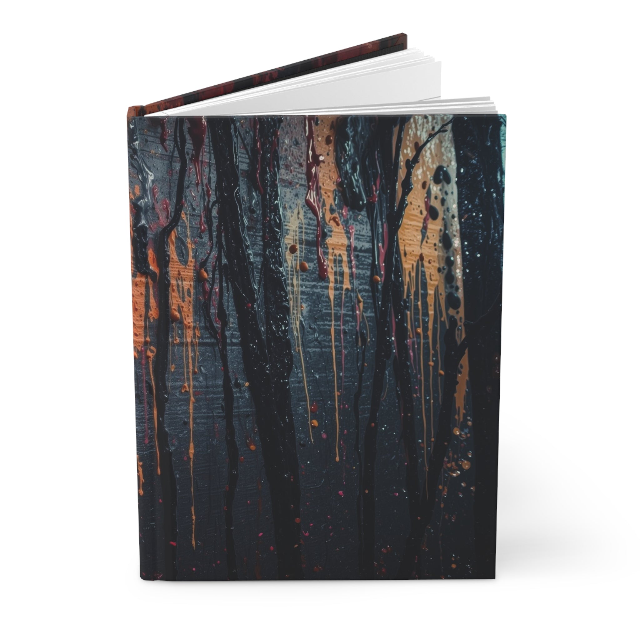 VESPER abstract forest hardcover art journal by Scattercrate — twilight moody forest notebook