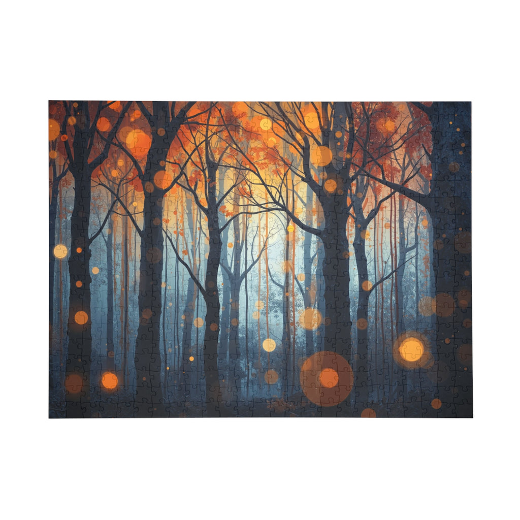 GLOW FOREST — 500-Piece Ethereal Luminous Forest Art Puzzle